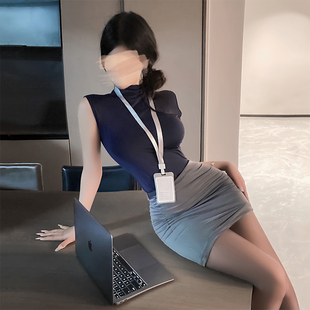 御姐OL办公通勤包臀裙制服纯欲辣妹紧身秘书套装 气质半身裙 女修身