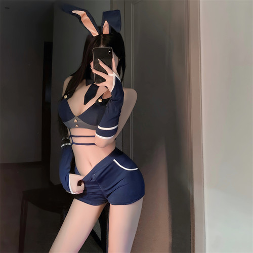 兔子警官纯欲分体性感制服套装女