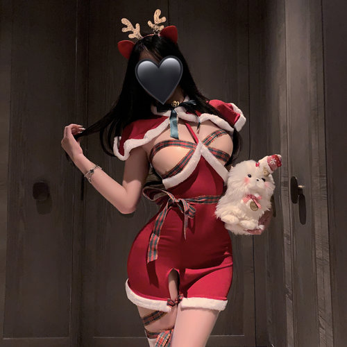 束缚小麋鹿*圣诞狂欢性感cos女仆