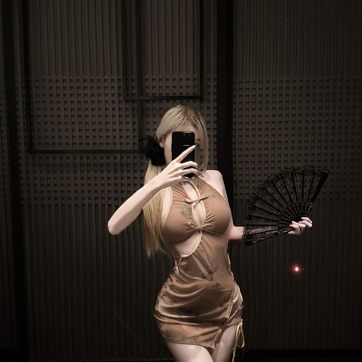 落日野玫瑰*御姐风情调绑带旗袍