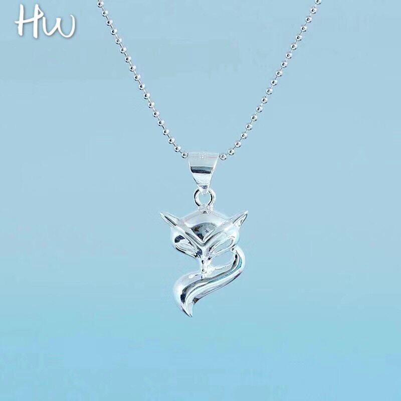 S925纯银狐狸项链女小众设计感高级轻奢锁骨链2025新款爆款颈链