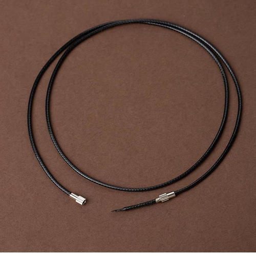 挂坠皮绳吊坠挂绳男女半成品黑色蜡皮绳项链挂件绳子细绳简约耐用