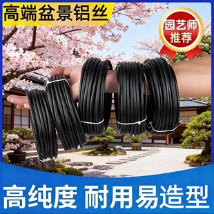 金枝玉叶绿植造型铝丝盆景专用吕丝压枝固定线植物铝线绑花铝丝