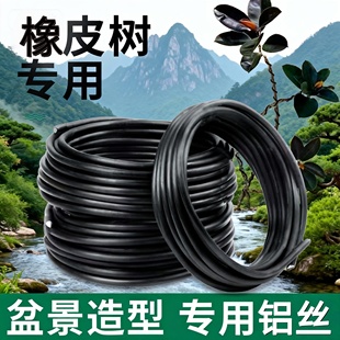 金枝玉叶绿植造型铝丝盆景专用吕丝压枝固定线植物铝线绑花铝丝