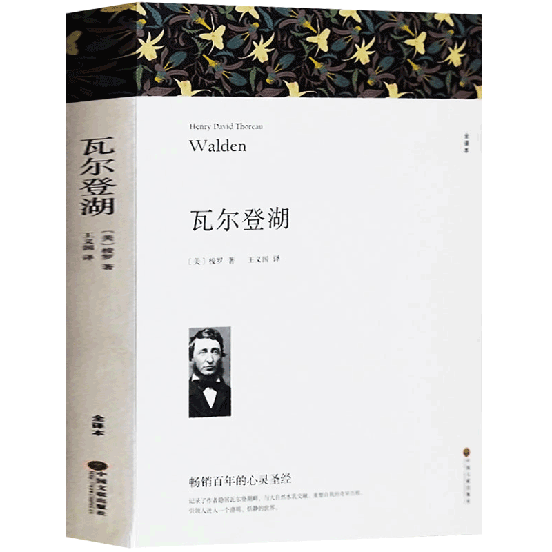 正版包邮 瓦尔登湖 全译本 梭罗 著 完整版  外国随笔散文全集人生启迪读物圣经畅销书籍 中学生课外阅读书 小说世界名著书籍