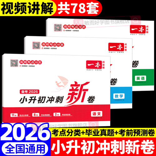 一本小升初冲刺新卷语文数学英语
