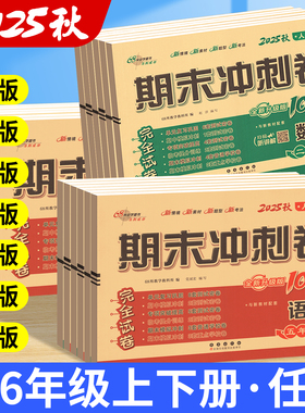 期末冲刺100分试卷一二三四五六年级上册下册测试卷全套语文数学英语人教版北师大版西师外研小学同步练习册题单元考试卷子一百分