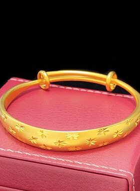 满天星古法推拉哑光手镯女