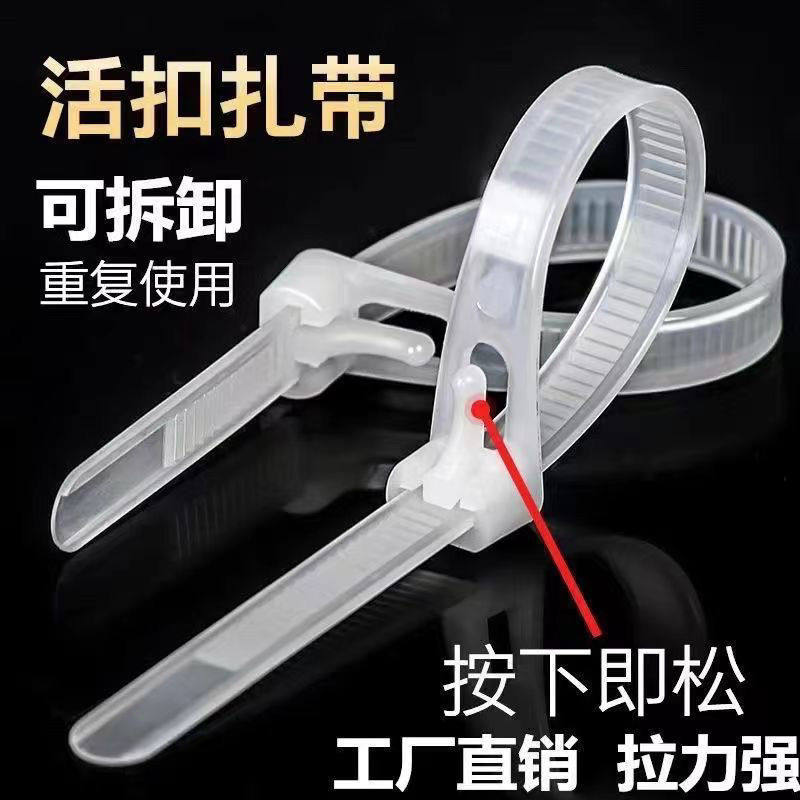 可松式尼龙扎带活扣彩色捆绑带塑料卡扣强力束线带可拆卸重复使用,橡塑材料及制品,尼龙扎带,淘宝优惠券,粉丝福利购,淘宝优惠卷