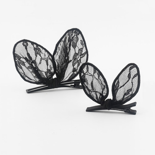 百变可爱蕾丝兔耳朵发夹