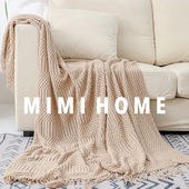 北欧简约纯色空调毯轻奢风盖毯沙发毯办公室午睡毯民宿装 饰毯春夏