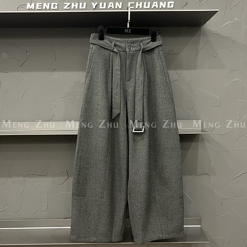 高端欧货秋冬新款高级感巨好看的裤子休闲阔腿加绒直筒裤女西装裤,女装/女士精品,休闲裤,淘宝优惠券,粉丝福利购,淘宝优惠卷