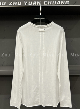 高端欧货秋季新款高级感巨好看的后背四角刺绣上衣休闲长袖T恤女