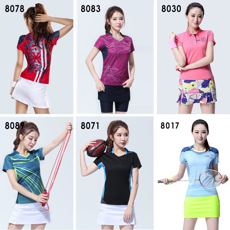 新款羽毛球服男女短袖速干衣