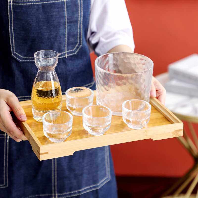 创意高端清酒杯玻璃酒具套装一口杯家用白酒分酒器酒壶烧酒温酒器