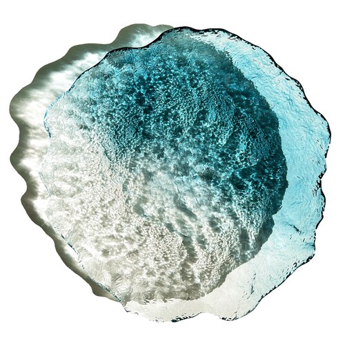 创意冰川玻璃水果碟点心碟