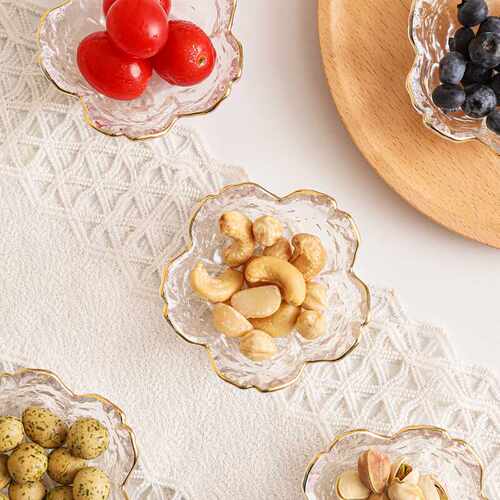 玻璃家用樱花透明酱料碟