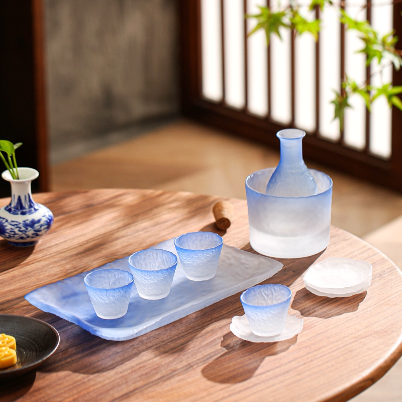 蔚蓝高品质玻璃酒具套装