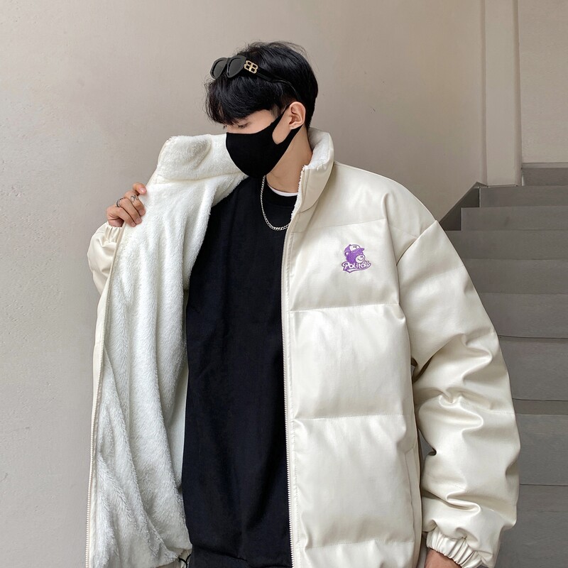 90%标羽绒服男内加绒2024冬新宽松暴力熊钢印情侣大码YR53P298图片