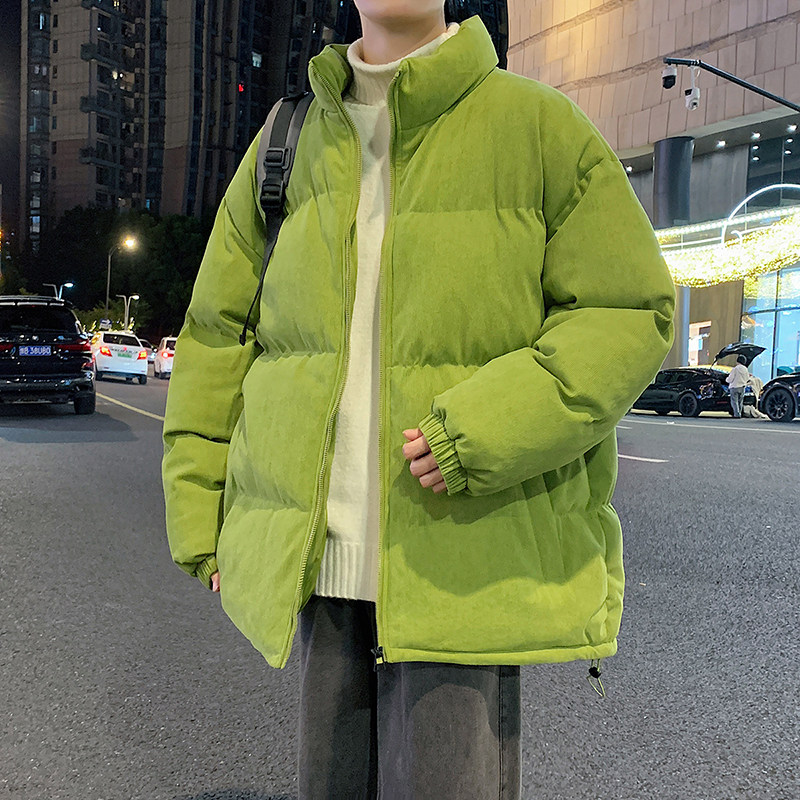 灯芯绒面包服高品质美式休闲冬宽松潮棉衣男棉服情侣大码Y375P88图片