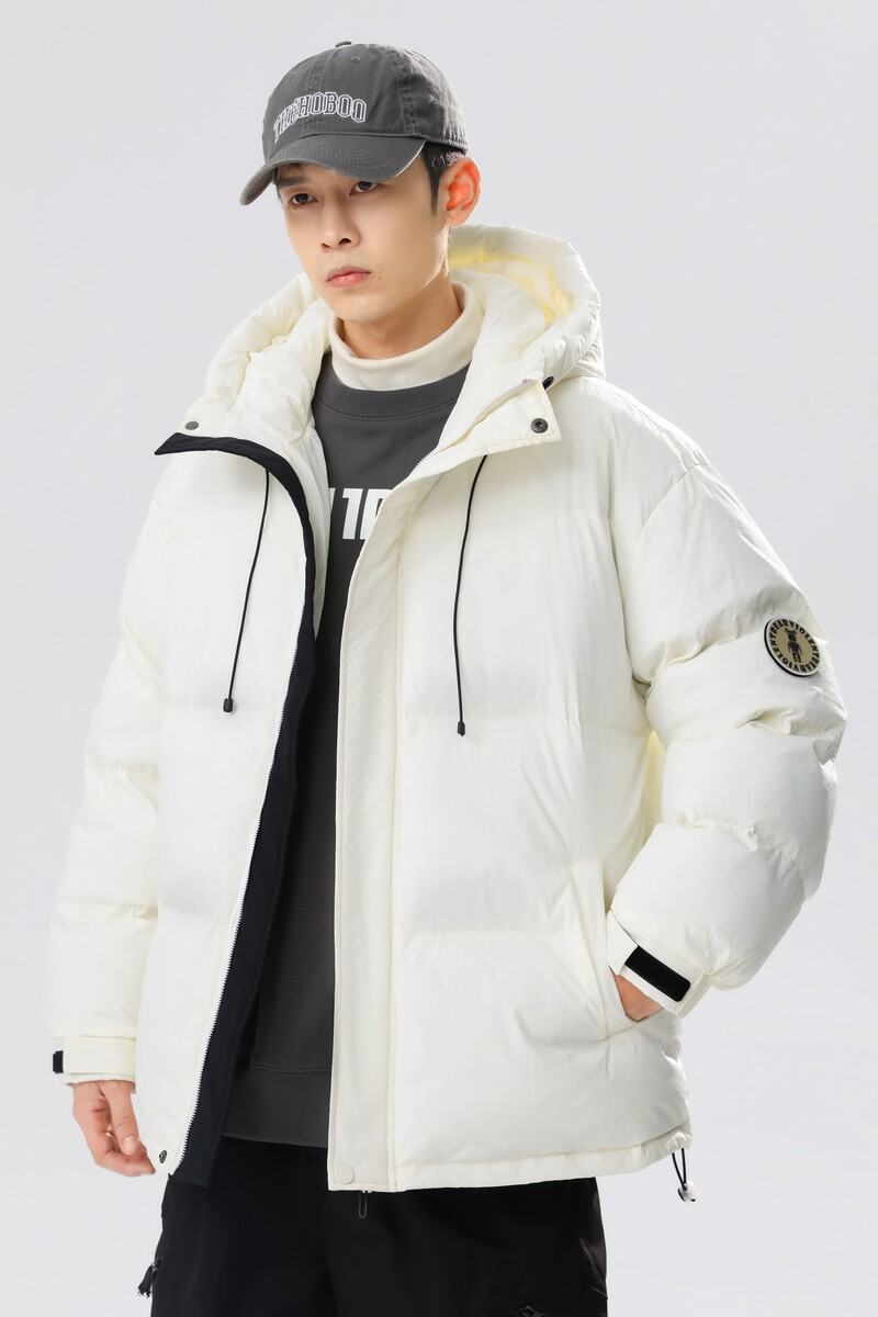 90%标羽绒服男连帽宽松2024冬季美式休闲夜光情侣大码YR78P298,男装羽绒服,电商A222A
