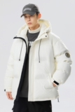90%标羽绒服男连帽宽松2024冬季美式休闲夜光情侣大码YR78P298，男装羽绒服，电商A222A