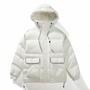 2024冬新潮日系高品质90%标羽绒服男宽松连帽情侣大码YR29P298图片