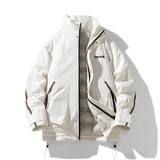 情侣大码高品质2024冬新宽松加厚冲锋衣潮棉衣男棉服Y370P108，男装棉衣，电商A222A