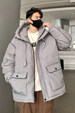 情侣大码高品质90%标连帽羽绒服男2024秋冬新潮流宽松YR39P298，男装羽绒服，电商A222A