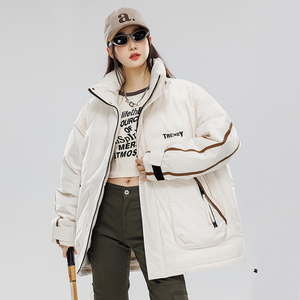 潮棉衣女棉服大码情侣高品质女装2024秋冬新工装宽松Y38P108图片