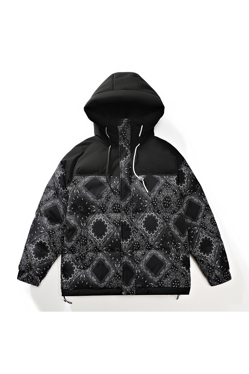 2024冬新潮日系高品质90%标羽绒服男拼接宽松连帽情侣YR30P298,男装羽绒服,电商A222A