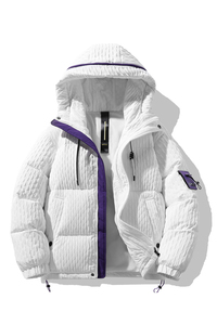 90%标羽绒服男连帽高品质日系2024冬季宽松潮情侣大码YR23P298图片