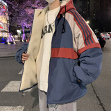 情侣大码内加绒潮连帽棉衣男棉服ins港风23冬新宽松Y819P125，男装棉衣，电商A222A