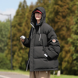 情侣大码90%标白鸭绒2024冬休闲潮流连帽羽绒服男YR05P298，男装羽绒服，电商A222A