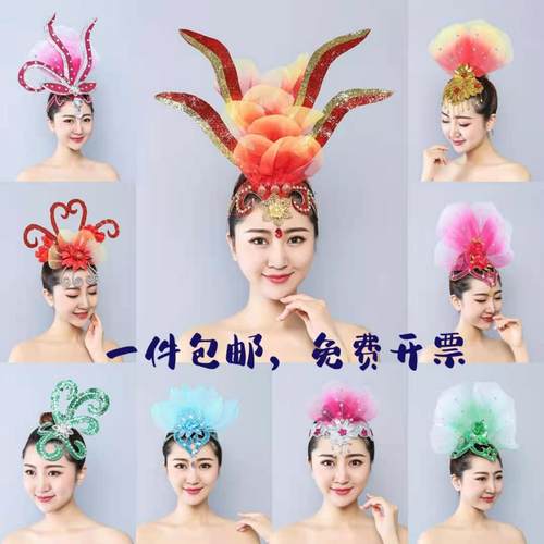 网红新款开场显高夸张多色头饰