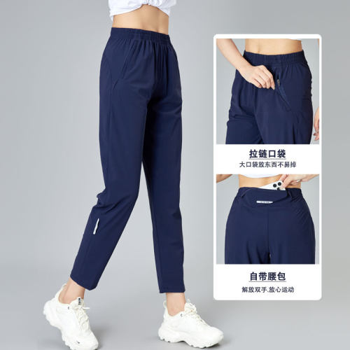 冰丝速干新款高弹休闲运动裤