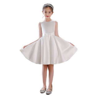 儿童晚礼服女童公主裙小孩花童婚纱少儿模特走秀主持人演出服轻奢