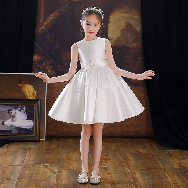 女童晚礼服公主裙蓬蓬纱儿童花童婚纱小孩走秀钢琴演奏童装高端秋