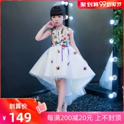 Váy hoa công chúa váy công chúa váy ngắn cô gái váy ngắn váy dài sinh nhật chủ trang phục dạ hội mùa hè - Váy trẻ em