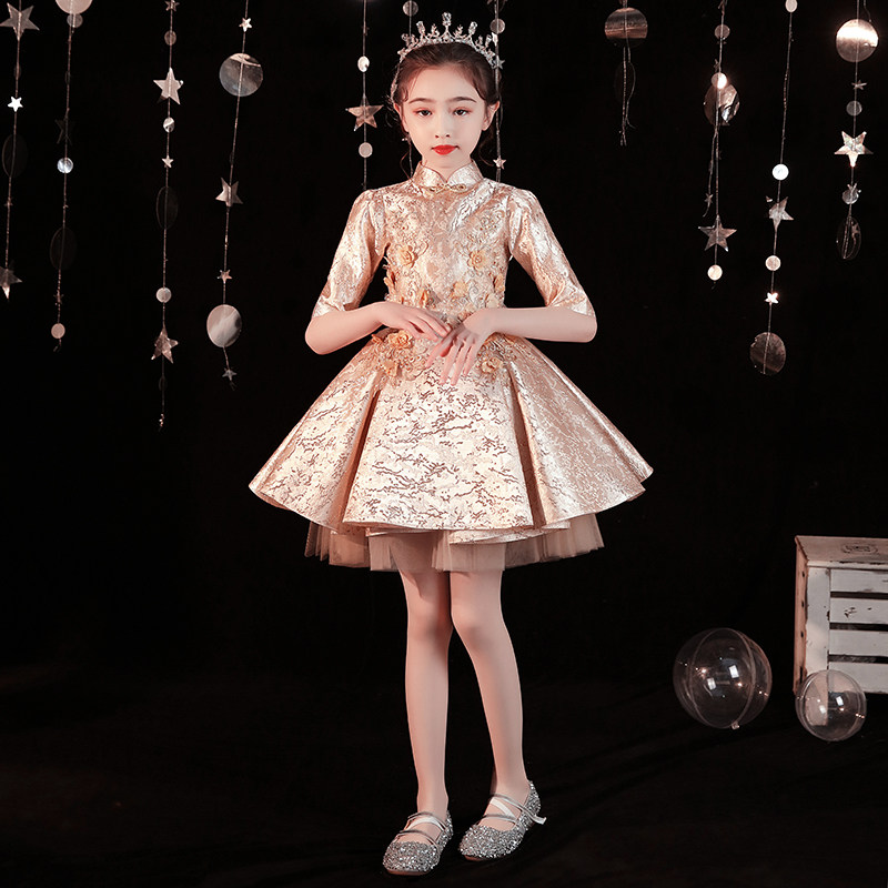 儿童礼服公主裙女童蓬蓬小孩花童婚纱钢琴演出服高端洋气模特走秀,童装/婴儿装/亲子装,儿童礼服,淘宝优惠券,粉丝福利购,淘宝优惠卷