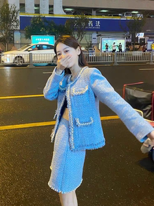 高级感名媛小香风外套女2023早秋季小个子高端洋气女神范气质上衣