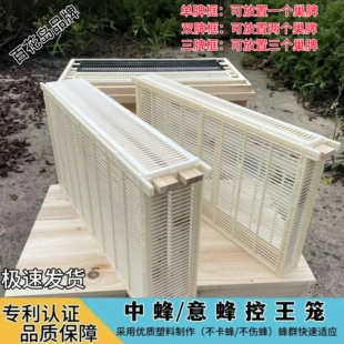 防逃双框隔王板控制器防逃片囚王笼隔王器中蜂土蜂蜂王产卵控制器
