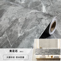 Stone-patterned sticker wallpaper, self-adhesive wallpaper background, grey simulation three-dimensional wall stickers, waterproof marble countertop, rock plate stickers thumbnail 2