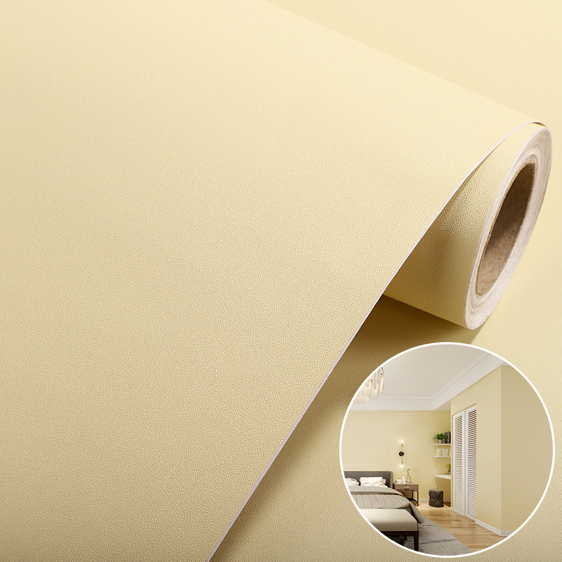 加厚纯色贴纸自粘墙纸温馨翻新