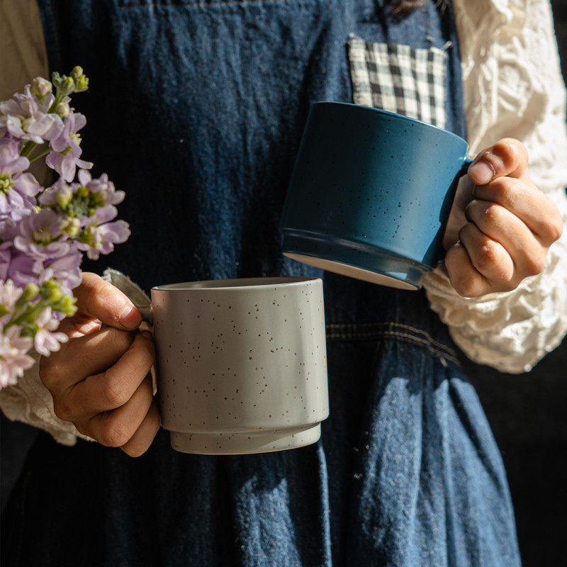 陶瓷杯子家用哑光釉马克杯