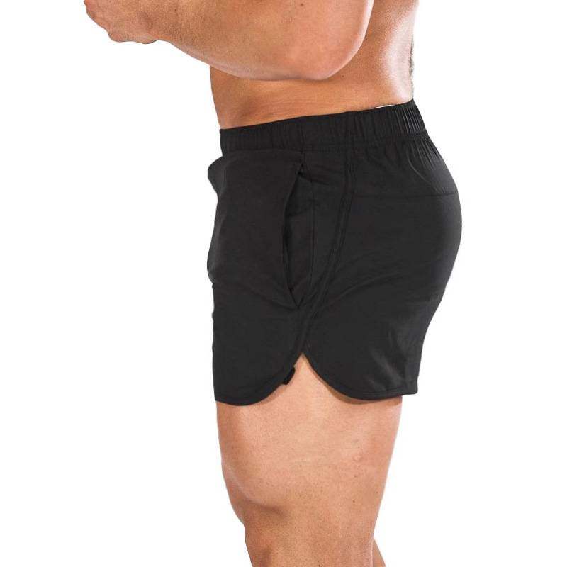 健身运动超短裤男三分裤马拉松跑步透气速干田径深蹲宽松沙滩
