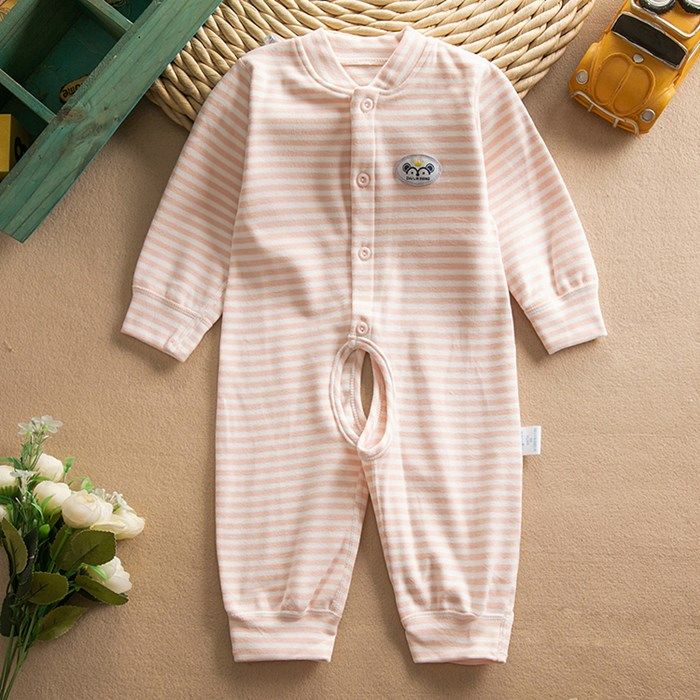 新生儿德绒无痕秋冬季保暖连体衣