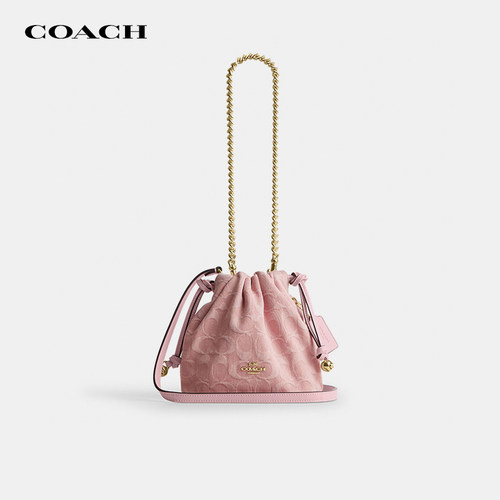 【正品保证】COACH/蔻驰女士水桶包Faye磁扣开合链条包单肩斜挎包