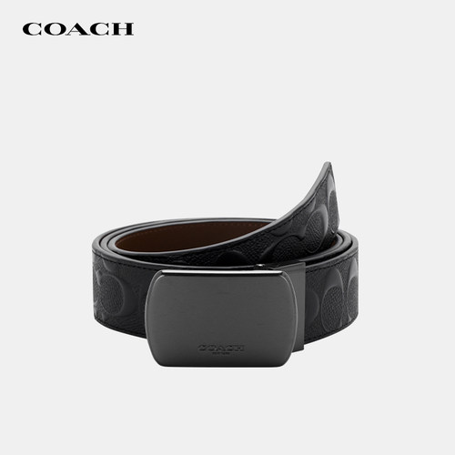 COACH/蔻驰男士板扣腰带针扣皮带