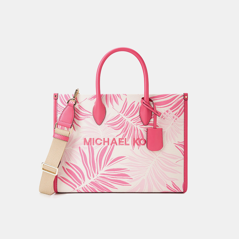 MK托特包时尚印花手提包度假包女
